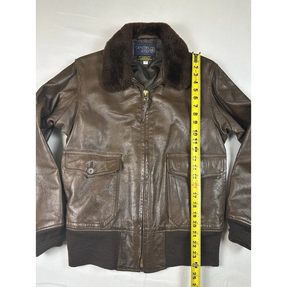 Flight Suits Ltd US‎ Navy G-1 VTG Leather Flight Jacket Size Mens Size 38 Brown